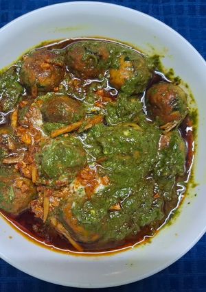 A picture of Palak Chicken Malai Kofta.