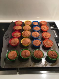 Una foto de Muffin plátano y almendra