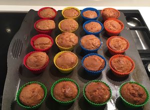 Una foto de Muffin plátano y almendra