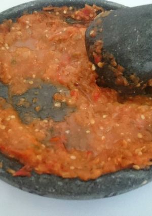 Foto resep Sambal tomat sederhana