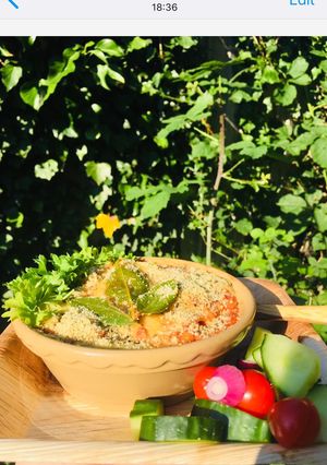 A picture of Vegan lasagne.