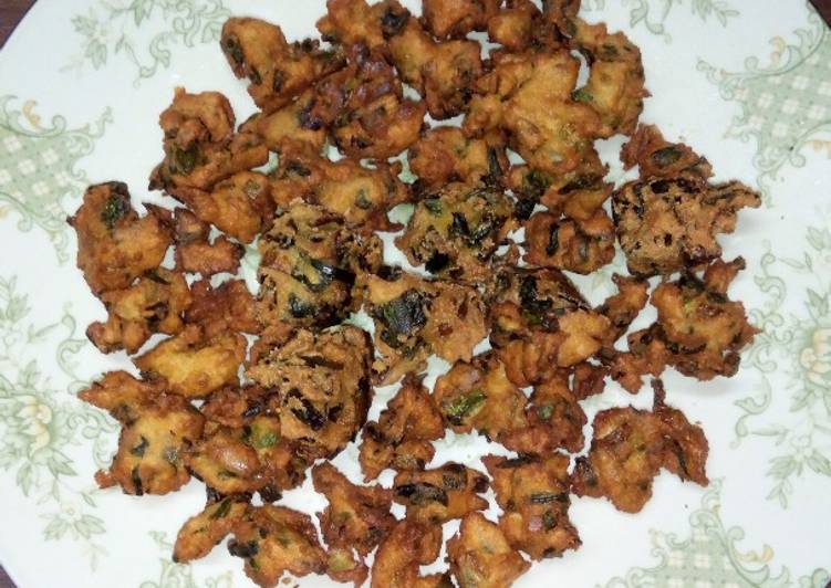 Just Do It Spring Onion Pakoda (Pakora)