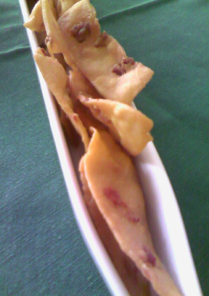 Una foto de Minitortillitas crujientes de chorizo