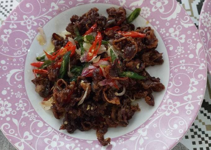 Cara Gampang Membuat Daging krispi mercon Anti Gagal