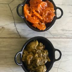 A picture of Unidhyu(in cooker with 1tbsp oil).