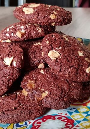 Una foto de Galletas de chocolate red velvet de "Granujas a medio Pelo"