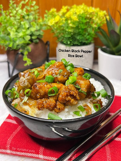 Foto resep Chicken Black Pepper Rice Bowl