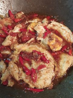 Foto resep Telur ceplok kecap pedas