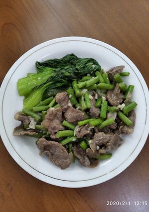 Foto resep Tumis Daging dg Buncis & Pokcoy
