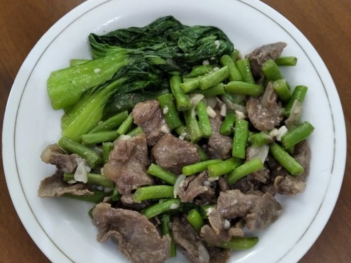 Cara Mudah Membuat Resep Tumis Daging dg Buncis &amp;amp; Pokcoy yang Sempurna