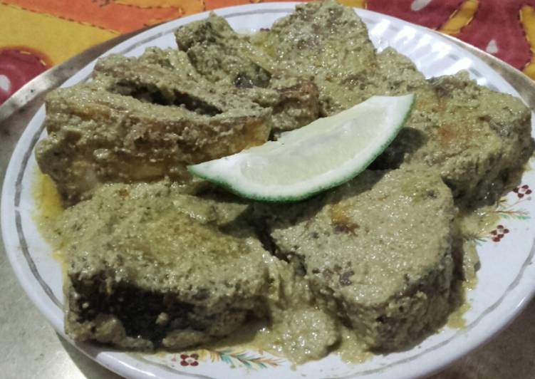 Steps to Prepare Quick Curd-Mint Hilsa