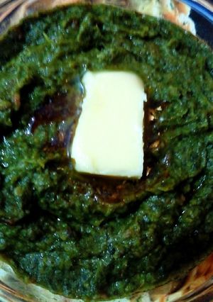 A picture of Sarso Ka Saag.