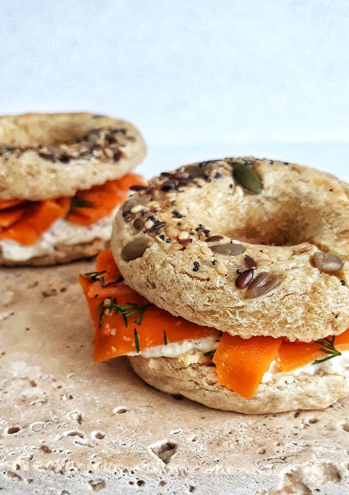 Una foto de 🌱Bagels de No-Salmón🌱