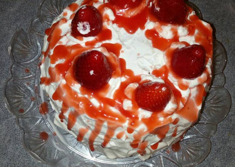 Chiffon cake fragole e fior d'arancio