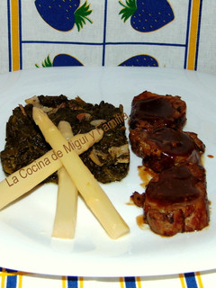 Una foto de Solomillo marinado con romero y salsa de Jack Daniel´s