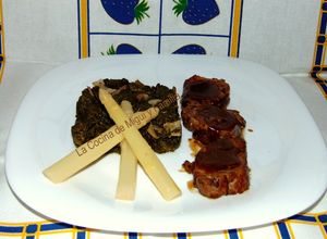 Una foto de Solomillo marinado con romero y salsa de Jack Daniel´s