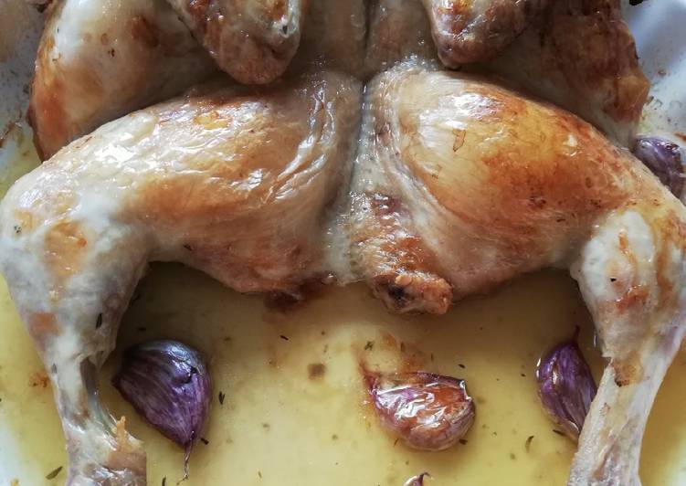 Pollo al horno con finas hierbas 🌿