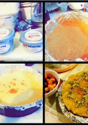صورة لوصفة كنافة تشيز كيك
