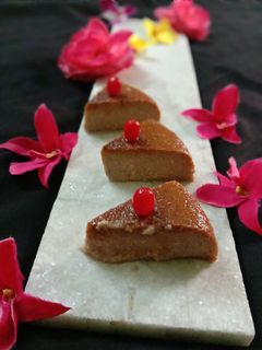 ক্যারামেল চকলেট ব্রেড পুডিং(caramel chocolate bread pudding recipe in Bengali) রেসিপির প্রধান ছবি