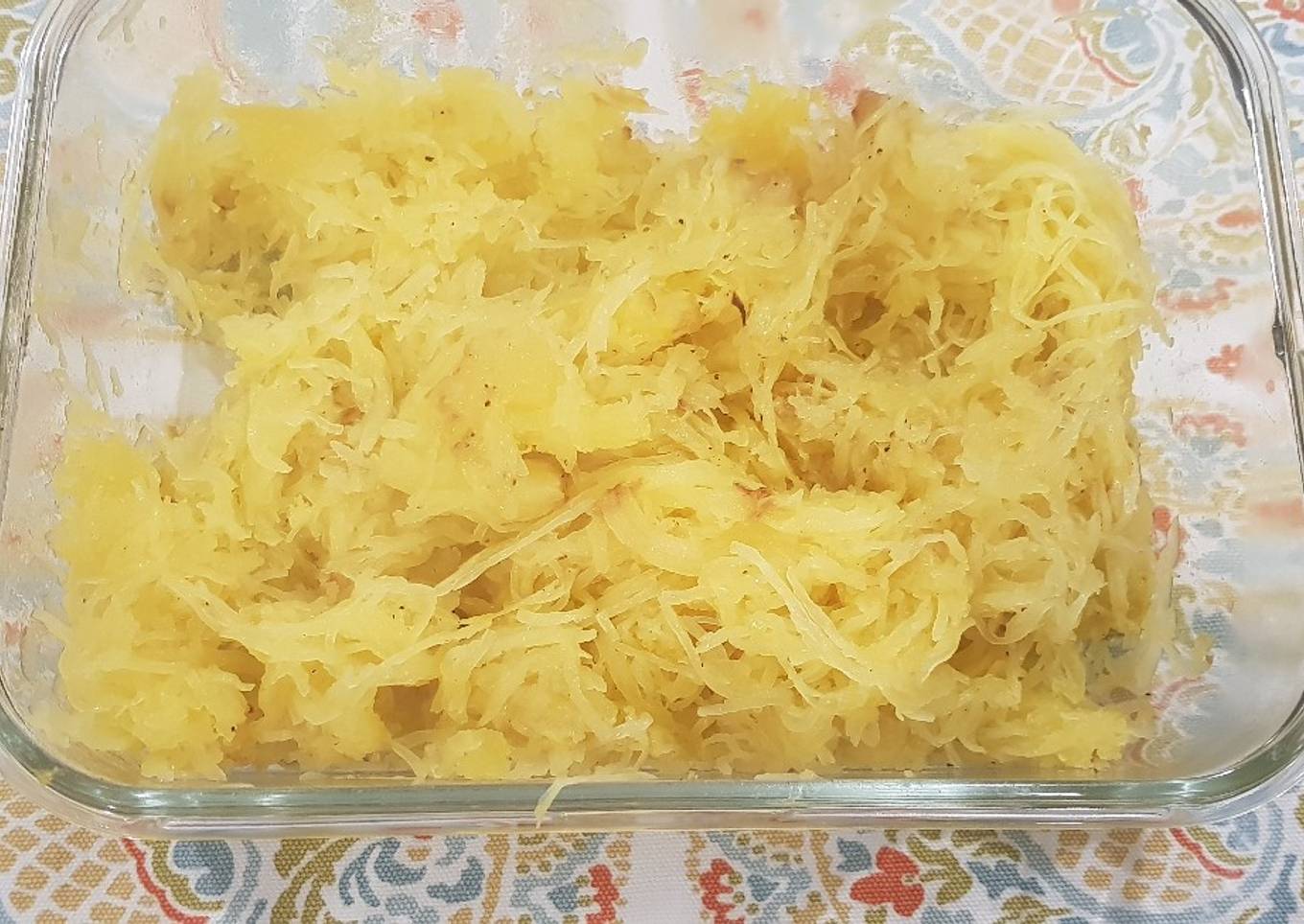 Calabaza espaguetis al horno..🍝