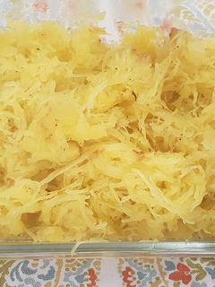 Una foto de Calabaza espaguetis al horno..🍝