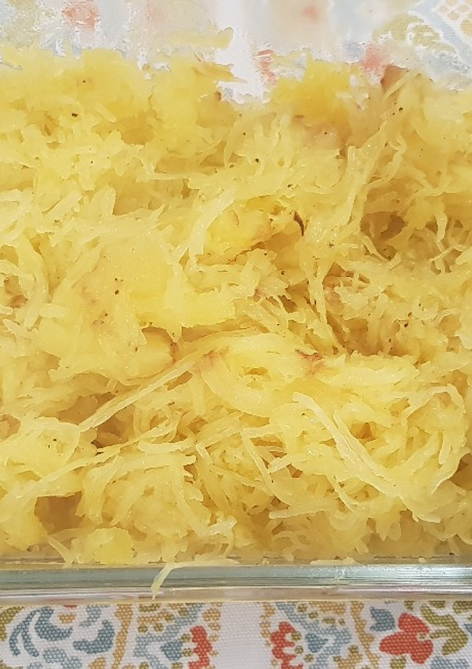 Una foto de Calabaza espaguetis al horno..🍝