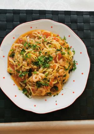 Paradicsomos garnéla pirított édesköménnyel recept fotója