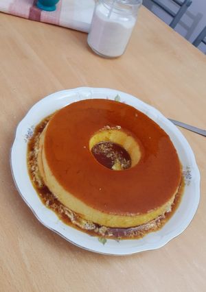 Una foto de Flan casero