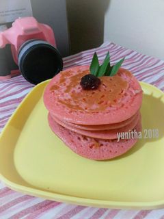 Foto resep Lady Pink Pancake