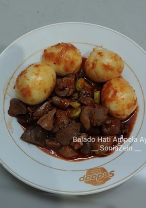 Foto resep Balado Hati Ampela Ayam