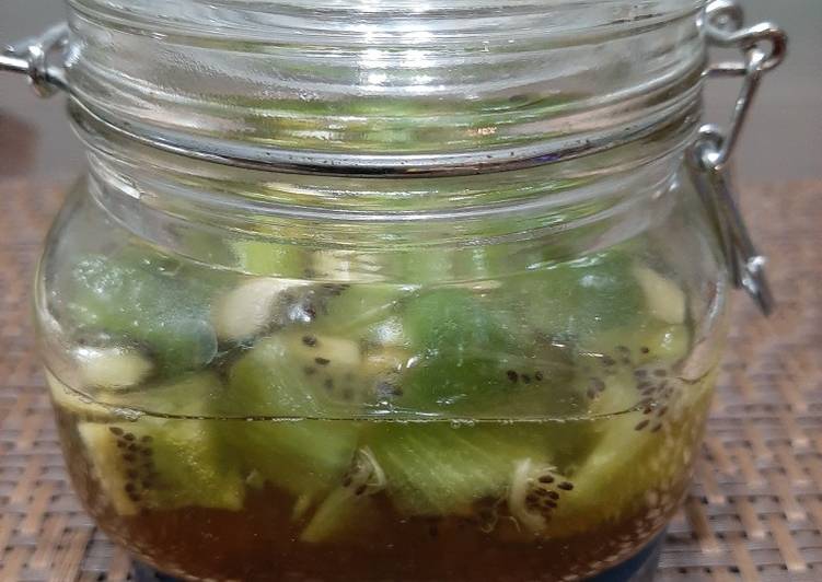 Resep JSR: MADU +KIWI (Madu Fermentasi /madu probiotik), Bisa Manjain Lidah