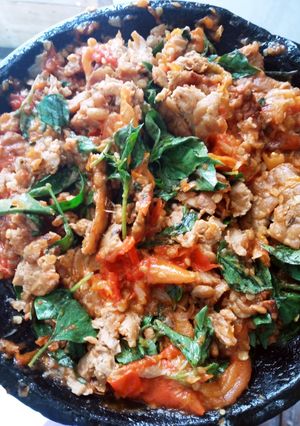 Foto resep Tempe Penyet Kemangi Sambel mentah