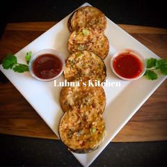 A picture of Eggplant Pakora / Baigan_ke_pakore.