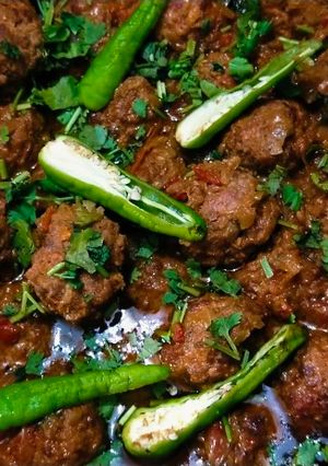 A picture of Kofta karahi.
