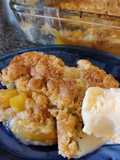 Nectarine dump cake