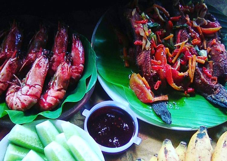 Udang goreng dg asam pedas ikan haruan๐ค๐ค๐ฒ๐