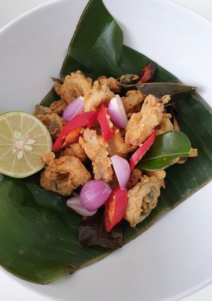 Foto resep Deep fried lime calamari