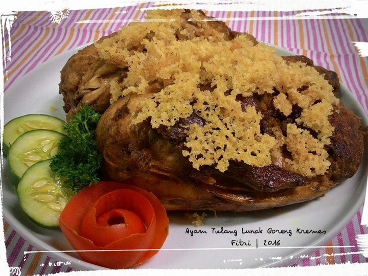 Ini dia! Resep memasak Ayam Tulang Lunak Goreng Kremes  enak