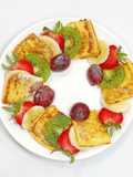 Fruity French Toast 🍓🥝🍇🍌