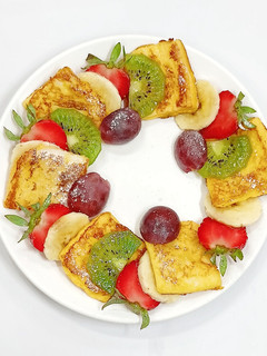 Foto resep Fruity French Toast 🍓🥝🍇🍌