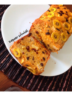 Foto resep Banana apple raisin cake