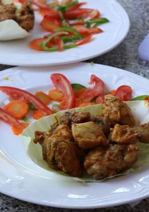 A picture of Chicken in coconut milk# authors marathon.