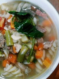 Foto resep Sop daging makaroni