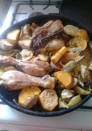 Una foto de Pollo al horno
