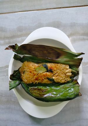 Foto resep Nasi bakar mpasi