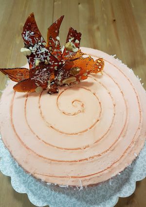 Una foto de Tarta de coco especiada con ron!!!