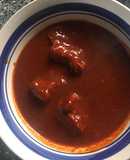 Costilla de puerco en salsa roja
