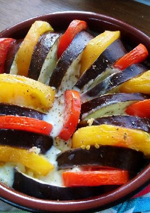 Une photo de Tian de légumes à l'italienne