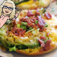 Baked Avocado 🥑 Eggs 🍳 A picture of Baked Avocado 🥑 Eggs 🍳.