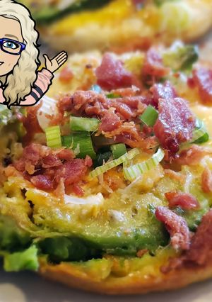 A picture of Baked Avocado 🥑 Eggs 🍳.
